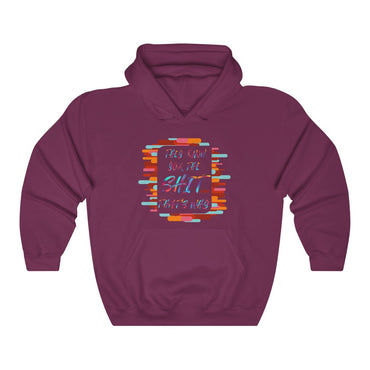THEY KNOW WHY "LOVE THE HATE" SERIES Unisex Heavy Blend™ Hooded Sweatshirt - PDR LFE Maroon / S PDR LFE