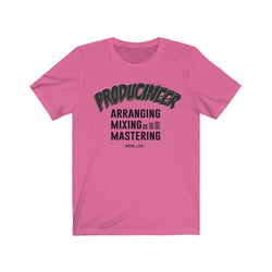 PRODUCINEER TOO MIXIE Unisex Jersey Short Sleeve Tee - PDR LFE Charity Pink / S PDR LFE