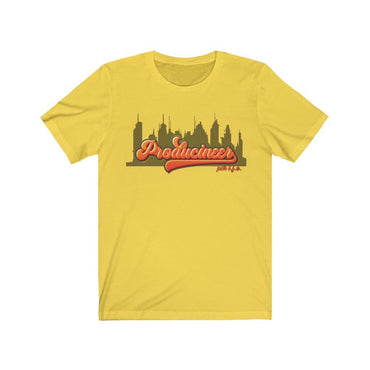 PRODUCINEER TROPICAL CITY Unisex Jersey Short Sleeve Tee - PDR LFE Yellow / S PDR LFE