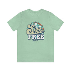 SUCKER FREE HIP HOP Jersey Short Sleeve Tee - PDR LFE Heather Mint / XS PDR LFE