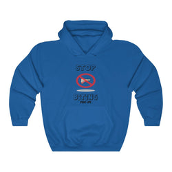 STOP BITING PDR LFE Unisex Heavy Blend™ Hooded Sweatshirt - PDR LFE Royal / S PDR LFE