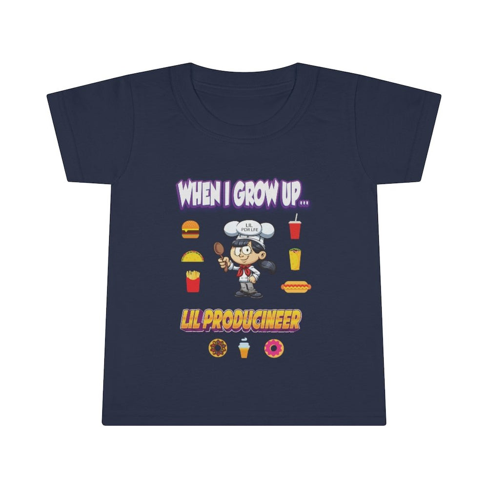 WHEN I GROW UP LIL PRODUCINEER Toddler T-shirt - PDR LFE 2T / Navy PDR LFE