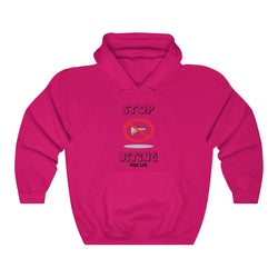 STOP BITING PDR LFE Unisex Heavy Blend™ Hooded Sweatshirt - PDR LFE Heliconia / S PDR LFE
