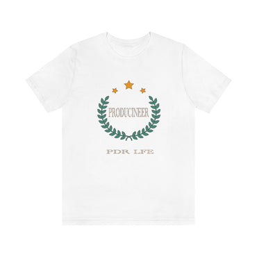 PRODUCINEER ROYALTY Unisex Jersey Short Sleeve Tee - PDR LFE White / S PDR LFE