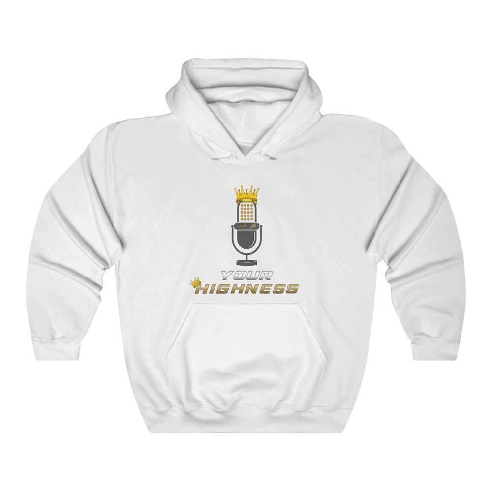 YOUR HIGHNESS PODCAST Unisex Heavy Blend™ Hooded Sweatshirt - PDR LFE White / S PDR LFE