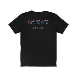 THEY KNOW PDR LFE "LOVE THE HATE SERIES" Unisex Jersey Short Sleeve Tee - PDR LFE Heather Ice Blue / XS PDR LFE