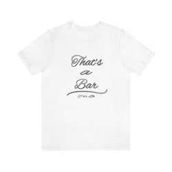 THAT'S A BAR SLV N BLK UNISEX HIP HOP TSHIRT - PDR LFE White / XS PDR LFE