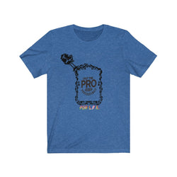PRO IN PROCRASTINATE HIP HOP Unisex Jersey Short Sleeve Tee - PDR LFE Heather True Royal / S PDR LFE