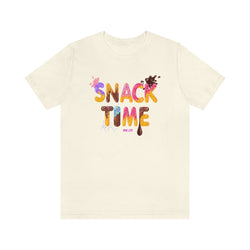 SNACK TIME Hip Hop Ladies Jersey Short Sleeve Tee - PDR LFE Natural / XS PDR LFE