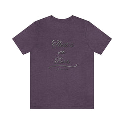THAT'S A BAR SLV N BLK UNISEX HIP HOP TSHIRT - PDR LFE Heather Team Purple / XS PDR LFE
