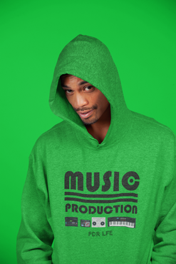 PDR LFE MUSIC PRODUCTION Unisex Heavy Blend™ Hooded Sweatshirt - PDR LFE Irish Green / S PDR LFE