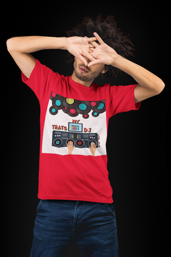 THAT'S MY DJ Hip Hop Unisex Jersey Short Sleeve Tee - PDR LFE Red / S PDR LFE