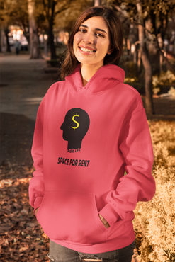 SPACE FOR RENT PDR LFE FEMALE Unisex Heavy Blend™ Hooded Sweatshirt - PDR LFE Heliconia / S PDR LFE