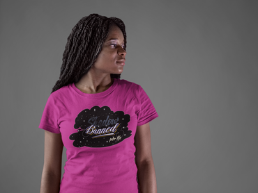 SHADOW BANNED Female Jersey Short Sleeve Tee - PDR LFE Heather Raspberry / XS PDR LFE